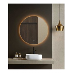 ESPELHO redondo 80 cm + SENSOR DUPLO ANTI-EMBACIADOR