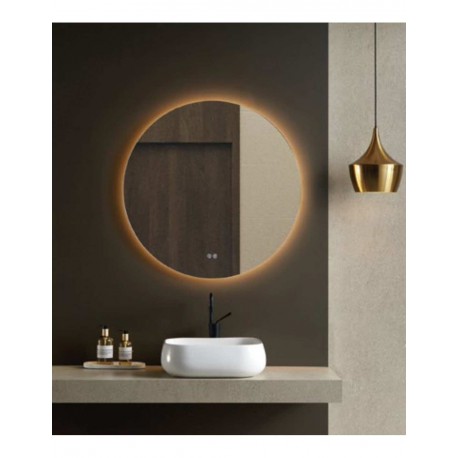 ESPELHO redondo 80 cm + SENSOR DUPLO ANTI-EMBACIADOR